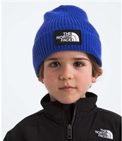The North Face Youth Box Logo Cuffed Beanie - TNF Blue