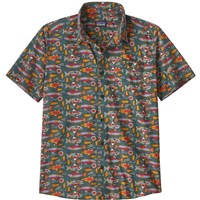 Patagonia Men's Go To Shirt - Salmon Energy / Old Growth Green