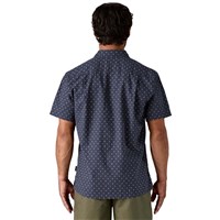 Patagonia Men's Back Step Shirt - Salmon and Flowers / Sunken Blue