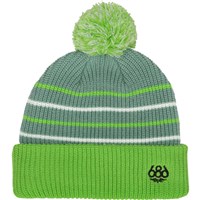 686 Youth Pom Beanie - Lime Colorblock