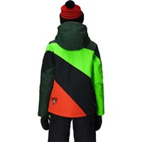 686 Boy's Snaggletooth Owen Insulated Jacket - Borealis Green Colorblock