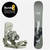 Men's Burton Instigator Snowboard + Mission Re:Flex Bindings Package