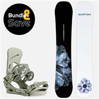 Men's Burton Process Snowboard + Mission Re:Flex Bindings Package