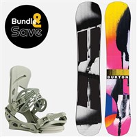 Women's Burton Rewind Snowboard + Burton Mission Re:Flex Bindings Package