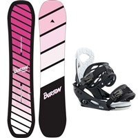 Youth Smalls Pink Snowboard + Smalls Re:Flex Snowboard Bindings Package