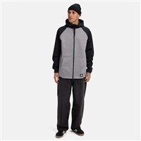 Burton Crown Weatherproof Full-Zip Fleece - Men's - Gray Heather / True Black (26)