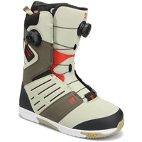 DC Men's Judge Double Boa Snowboard Boots - Taupe / Grey / Org