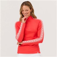 Krimson Klover Women's Slalom Zip Neck - Radiant Red