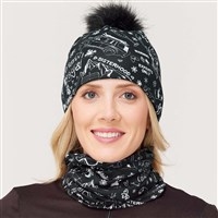 Krimson Klover Women's Graffiti Beanie Black - Black
