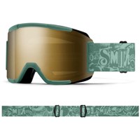 Smith Squad Goggle - Cactus Zine Frame w/ ChromaPop Sun Black Gold Mirror + Clear Lenses (M006683QW99MN)
