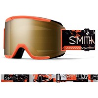 Smith Squad Goggle - Cinder Chop Up Frame w/ ChromaPop Sun Black Gold Mirror + Clear Lenses (M006683QO99MN)