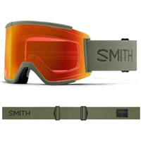 Smith Squad XL Goggle - Fatigue Green Frame w/ CP EvryDy Red Mir + CP Storm Yellow Flash Lenses (M006753QM99MP)