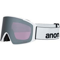 Anon M4 Goggle Cylindrical + Bonus Lens + MFI Face Mask - White Frame w/ Perceive Sunny Onyx Lens (2035417Z59)