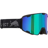Red Bull Spect Park Goggle - Matte Black Strap w/ Green + Green Mirror Lenses