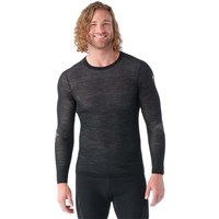 Smartwool Intraknit Thermal Merino Base Layer Crew - Men's - Black / White