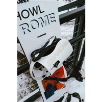 Rome Men's 390 BOSS FW FULLWRAP Snowboard Bindings - Ivory