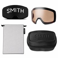 Smith 4D Mag XL Goggle - Black Frame w/ CP Pro Photochromic Blue Mirror + CP Storm Amber Lenses (M007830JX994L)