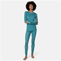 Kari Traa Women's Fryd High Waist Base Layer Pants - Peacock