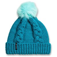 Turtle Faux Fur Lizzy Beanie - Youth - Turquoise