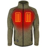 ActionHeat Men's 5V Heated Sweater Knit Jacket - Olive Green
