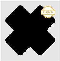 NoSo Patch - Poly Fleece Collection - Black X