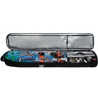 Dakine Fall Line Ski Roller Bag - Black / Bright White