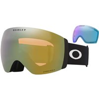 Oakley Flight Deck Pro L Matte Black Goggle - Matte Black Frame w/ Prizm Sage Gold + Prizm Iced Irid Lenses (OO7138-05)