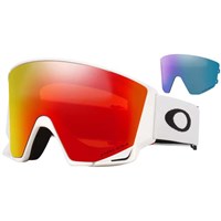 Oakley Flow L Matte Black Goggle - Matte White Frame w/ Prizm Torch + Prizm Iced Irid Lenses (OO7145-08)