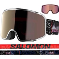 Salomon Sentry Pro Sigma Goggle - Silver Frame w/ Sigma Gun Metal + Sigma Light Blue Lenses (L47897300)