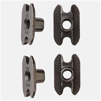 Burton M6 Channel Inserts Replacement 4 Pack - Black