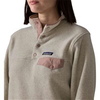 Patagonia Women's Lightweight Synchilla Snap-T Pullover - Oatmeal Heather w/Moonrise Taupe