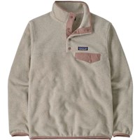 Patagonia Women's Lightweight Synchilla Snap-T Pullover - Oatmeal Heather w/Moonrise Taupe