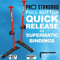 Pro Standard Pull Button Quick Release for Supermatic Bindings - Red