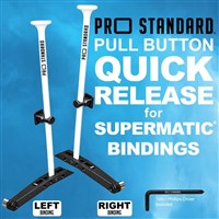 Pro Standard Pull Button Quick Release for Supermatic Bindings - White