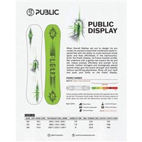 Public Display Men's Freestyle Snowboard - 156