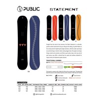 Public Statement Men's Freestyle Park Snowboard - 154