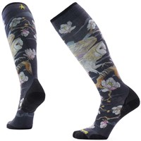 Smartwool Women's Ski Zero Cushion Nightwatcher Print OTC Socks - Black