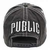 Public Back Slap Cap - Black / White