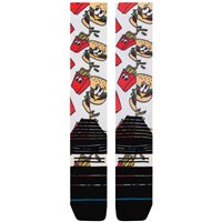 Stance Combo Meal Mid Poly Snow - Medium Red