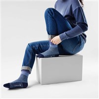 Smartwool Everyday Popcorn Cable Crew Socks - Serene Blue