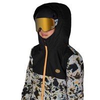 686 Boy's Shazam Insulated One-Piece Snow Suit - Grey Tundra Colorblock