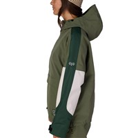 686 Women's Outline Shell Anorak - Fatigue Green Colorblock