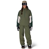 686 Women's Outline Shell Anorak - Fatigue Green Colorblock