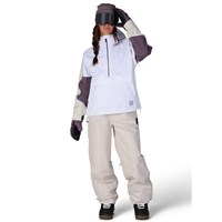 686 Women's Outline Shell Anorak - White Colorblock