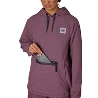 686 Women's Waterproof Hoody - Black Plum