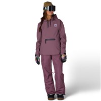 686 Women's Waterproof Hoody - Black Plum