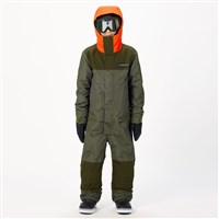 Airblaster Youth Freedom Suit - Olive Grid / Orange
