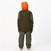 Airblaster Youth Trencher Jacket - Olive Grid / Orange