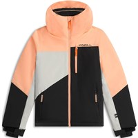 O'Neill Girl's FWC Cruz Triple Snow Jacket - Funky Peach Colour Block