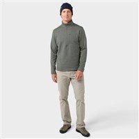 Stio Men's Glide Power Stretch Half Zip - Canyon Rock Heather